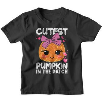 Cute Jackolantern Halloween Pumpkin Unicorn Girl Toddler Youth T-shirt - Thegiftio UK