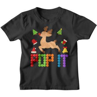 Cute Pop It Reindeer Fidget Toy Christmas For Kids Boys Girl Youth T-shirt - Thegiftio UK