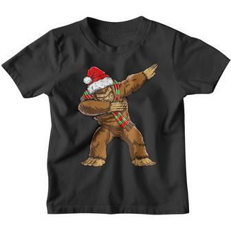 Dabbing Bigfoot Santa Christmas Kids Boys Men Xmas Sasquatch Youth T-shirt - Thegiftio UK