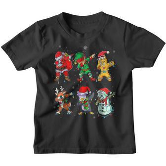 Dabbing Christmas Ugly Xmas Sweater Santa Dab Squad Kids Youth T-shirt - Thegiftio UK
