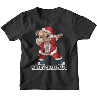 Dabbing Dog Bulldog Dab Dance Xmas Pajama Merry Christmas V2 Youth T-shirt - Thegiftio UK
