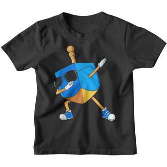 Dabbing Dreidel Hanukkah Dancing Chanukah Kids Girls Boys Youth T-shirt - Thegiftio UK