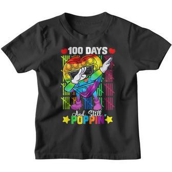Dabbing Fidget Toy 100 Days Of School Still Poppin Pop It Youth T-shirt - Thegiftio UK