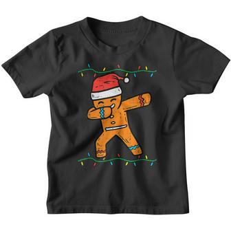 Dabbing Gingerbread Man Cookie Christmas Boys Men Kids Xmas Youth T-shirt - Thegiftio UK