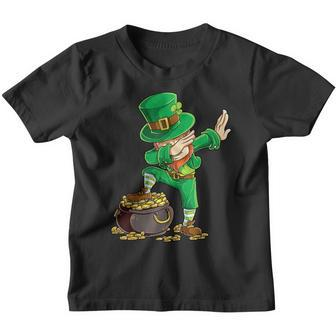 Dabbing Leprechaun Happy St Patricks Day Men Kids Toddler Youth T-shirt | Mazezy