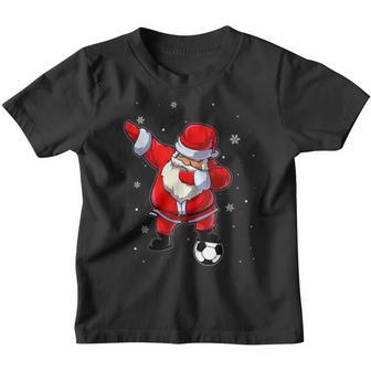 Dabbing Santa Claus Soccer Christmas Kids Boys Ns Men Dab V2 Youth T-shirt - Thegiftio UK