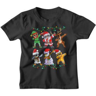 Dabbing Santa Elf Friends Christmas Boys Girls Kids Xmas Dab Youth T-shirt - Thegiftio UK