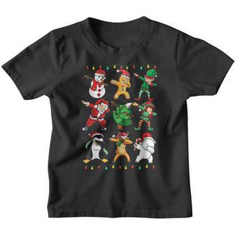 Dabbing Santa Elf Friends Christmas Boys Girls Men Dab Xmas V2 Youth T-shirt - Thegiftio UK