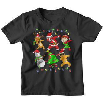 Dabbing Santa Elf Friends Christmas Boys Girls Men Xmas Dab V11 Youth T-shirt - Thegiftio UK