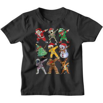 Dabbing Santa Elf Friends Christmas Boys Girls Men Xmas Dab V13 Youth T-shirt - Thegiftio UK