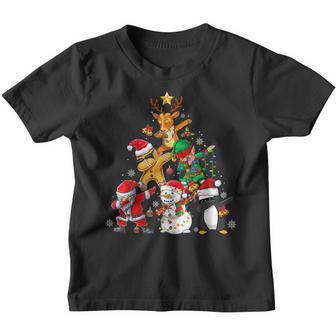 Dabbing Santa Elf Friends Christmas Boys Girls Men Xmas Dab V19 Youth T-shirt - Thegiftio UK