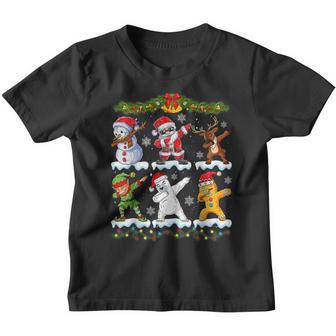 Dabbing Santa Elf Friends Christmas Boys Girls Men Xmas Dab V22 Youth T-shirt - Thegiftio UK