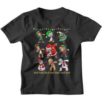 Dabbing Santa Elf Friends Christmas Boys Girls Men Xmas Dab V3 Youth T-shirt - Thegiftio UK