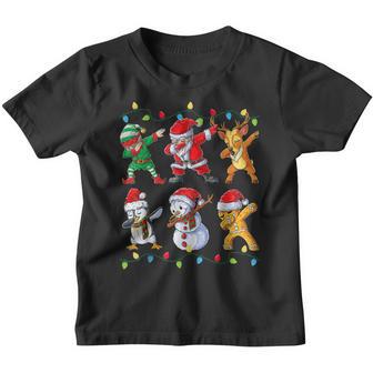 Dabbing Santa Elf Friends Christmas Boys Girls Men Xmas Dab V6 Youth T-shirt - Thegiftio UK