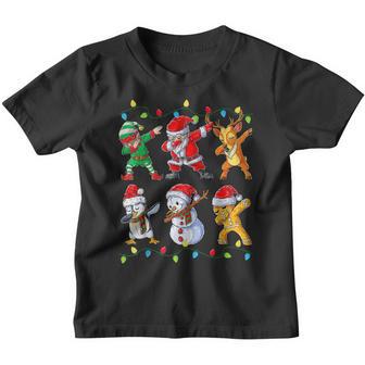 Dabbing Santa Elf Friends Christmas Boys Girls Men Xmas Dab V8 Youth T-shirt - Thegiftio UK