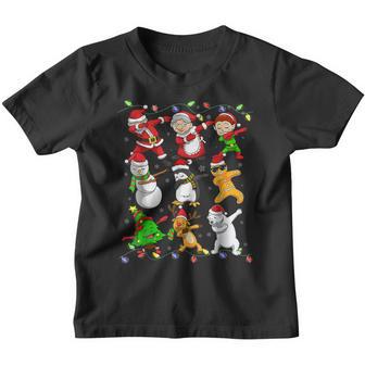Dabbing Santa Elf Friends Christmas Boys Men Girls Xmas Dab Youth T-shirt - Thegiftio UK