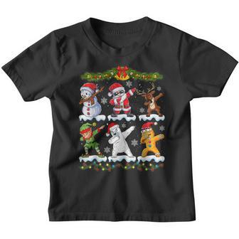 Dabbing Santa Elf Friends Christmas Boys Xmas V2 Youth T-shirt - Thegiftio UK