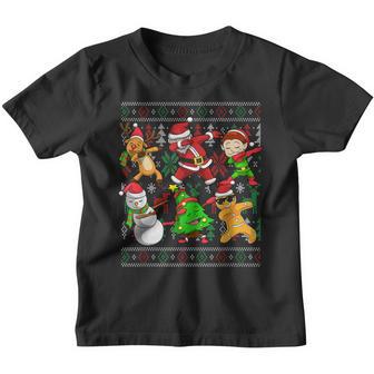 Dabbing Santa Elf Friends Christmas Party Boys Girls Men Youth T-shirt - Thegiftio UK