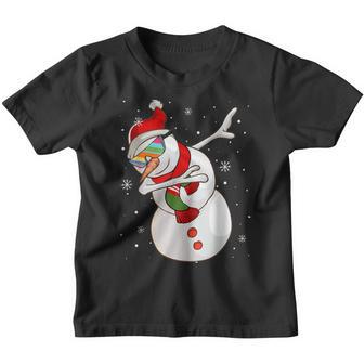 Dabbing Snowman Sunglasses Christmas Boys Kids Youth Ns Youth T-shirt - Thegiftio UK