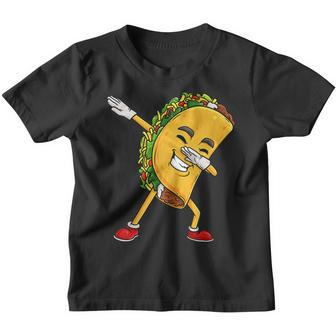 Dabbing Taco Cinco De Mayo Funny Kids Boys Mexican Food Dab Youth T-shirt | Mazezy