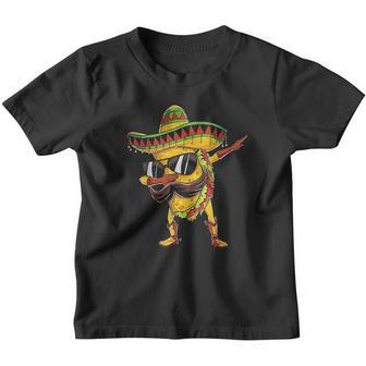 Dabbing Taco Funny Cinco De Mayo Mexican Men Food Lover Dab V2 Youth T-shirt - Thegiftio UK