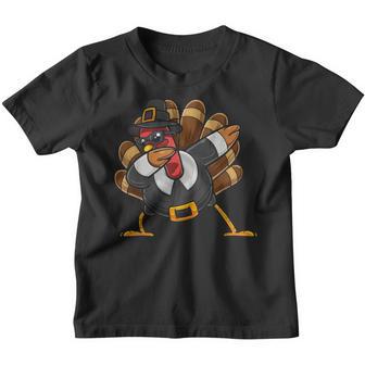 Dabbing Turkey Happy Thanksgiving Day Party Funny Adult Kid Youth T-shirt - Thegiftio UK