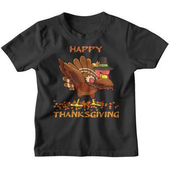 Dabbing Turkey Hooray Happy Thanksgiving Boys Kids Family Youth T-shirt - Thegiftio UK