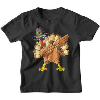 Dabbing Turkey Thanksgiving Day Gifts Pilgrim Boys Kids Men V11 Youth T-shirt - Thegiftio UK