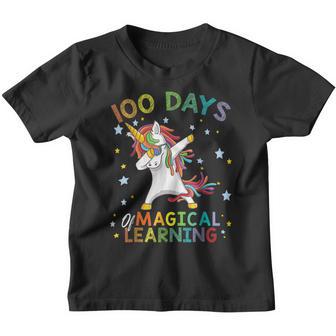 Dabbing Unicorn 100 Days Of Magical Learning 100Th School Youth T-shirt - Thegiftio UK