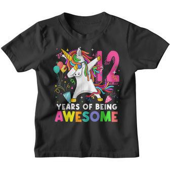 Dabbing Unicorn 12Th Birthday 12 Years Old Gifts Birthday Youth T-shirt - Thegiftio UK
