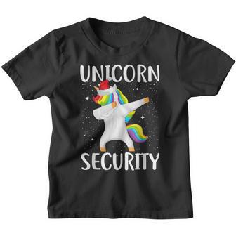 Dabbing Unicorn Security Christmas Santa Hat For Girls Ns V3 Youth T-shirt - Thegiftio UK