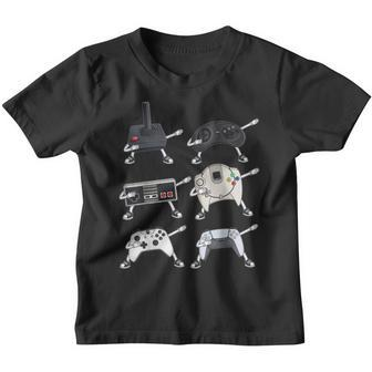 Dabbing Video Gamer Controllers Funny Boys Kids Gamer Dab Youth T-shirt | Mazezy