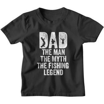 Dad Fishing Dad The Man The Myth The Fishing Legend Youth T-shirt - Monsterry DE