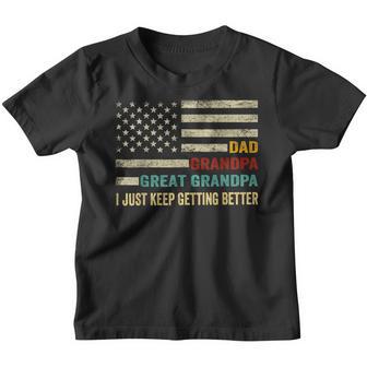 Dad Grandpa Great Grandpa Fathers Day Gift From Grandkids Youth T-shirt - Thegiftio UK