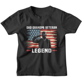 Dad Grandpa Veteran Legend Meaningful Gift Youth T-shirt - Monsterry UK