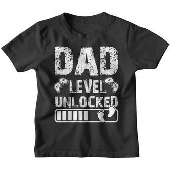 Dad Level Unlocked 2023 Gamer Pregnancy Soon To Be Father V5 Youth T-shirt - Thegiftio UK