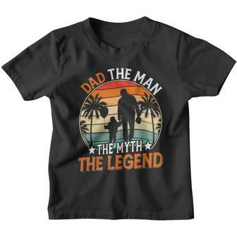 Dad The Man The Myth The Legend Fathers Day Gift Youth T-shirt - Monsterry UK