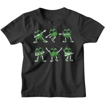 Dance Challenge Shamrocks St Patricks Day Boys Girls Kids Youth T-shirt - Seseable