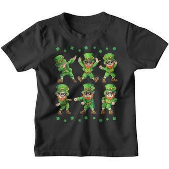Dancing Leprechauns St Patricks Day Boys Girls Men Dabbing Youth T-shirt | Mazezy