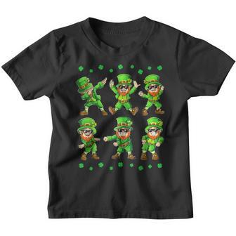 Dancing Leprechauns St Patricks Day Shamrock Boys Girls Kids Youth T-shirt - Seseable