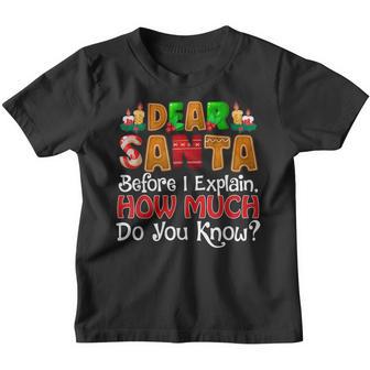 Dear Santa I Can Explain Funny Christmas Quotes For Family Youth T-shirt - Thegiftio UK