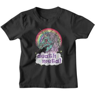 Death Metal Zombie Unicorn Youth T-shirt - Thegiftio UK