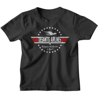 Desantis Airlines Bringing The Border To You V4 Youth T-shirt - Thegiftio UK