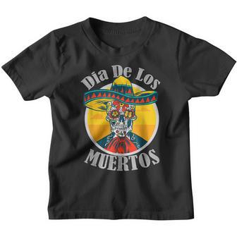 Dia De Los Muertos Day Of The Dead Skull Costume Halloween V3 Youth T-shirt - Thegiftio UK