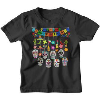 Dia De Los Muertos Funny Day Of The Dead Hanging Skulls V3 Youth T-shirt - Thegiftio UK