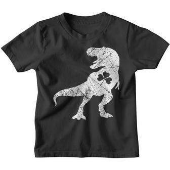 Dinosaur Shamrock Green St Patricks Day Gifts Boys Kids Youth T-shirt | Mazezy
