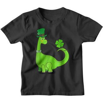 Dinosaur Shamrock St Patricks Day Funny Boys Girls Kids Youth T-shirt - Seseable