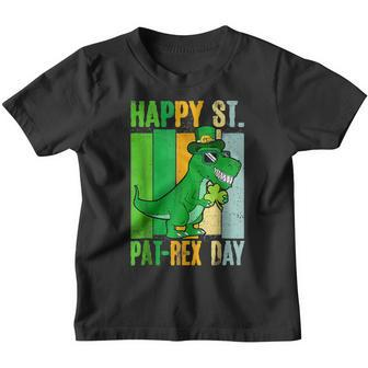 Dinosaur St Patricks Day St Pat Trex Day Lucky Saurus Boys Youth T-shirt - Seseable