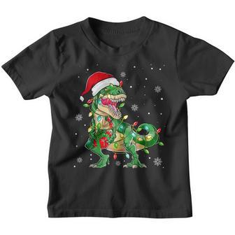 Dinosaur T Rex Tree Christmas Sweater Xmas Pet Dino Trex V2 Youth T-shirt - Thegiftio UK