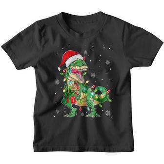 Dinosaur T Rex Tree Christmas Sweater Xmas Pet Dino Trex Youth T-shirt - Thegiftio UK